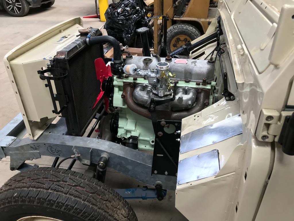 engine and radiator